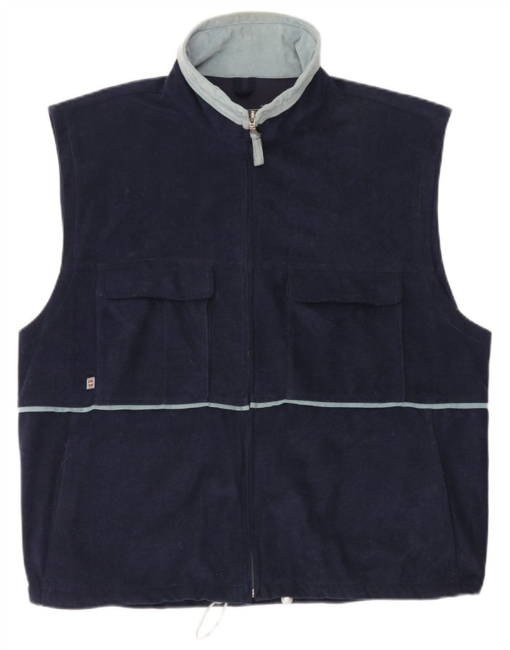 Gilet da uomo di MC Kee UK 42 XL poliestere blu navy