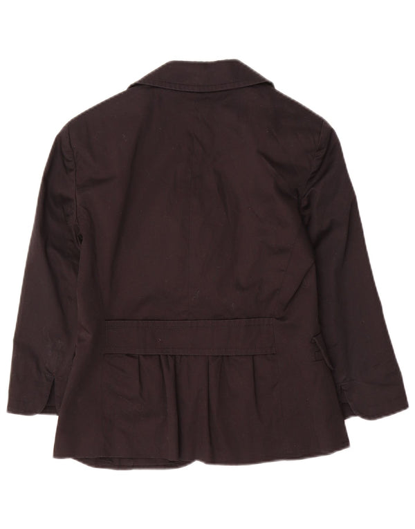 Max&Co. Giacca blazer da donna a 3 bottoni con maniche a 3/4 UK 6 XS cotone nero