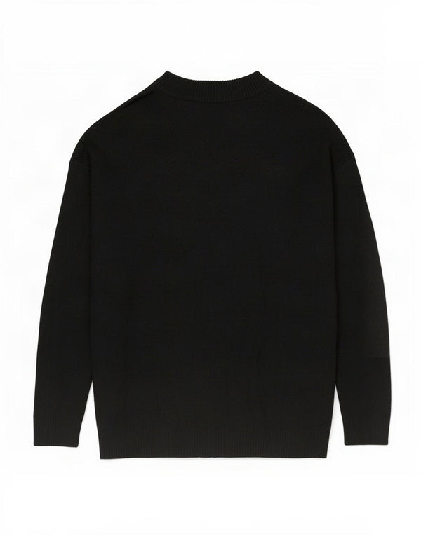 Abito maglione a maniche lunghe autografo da donna Marks & Spencer UK 22 2XL Nero