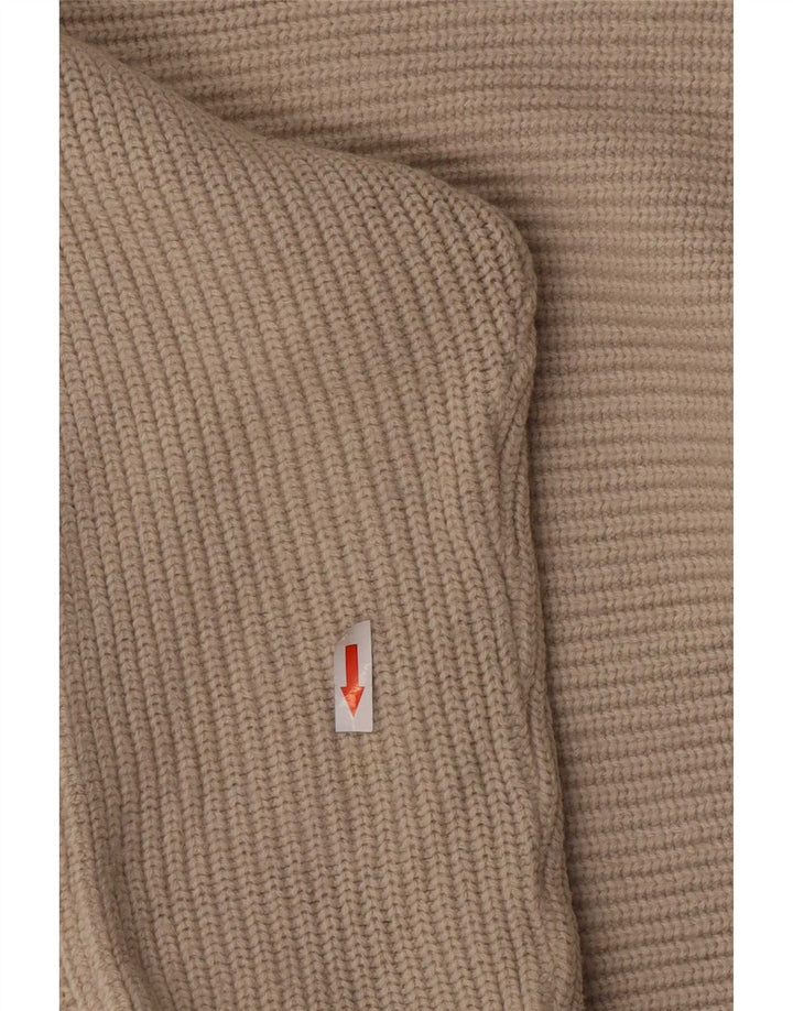 Maglione maglione a collo alto da donna Marks & Spencer UK 8 piccolo Beige