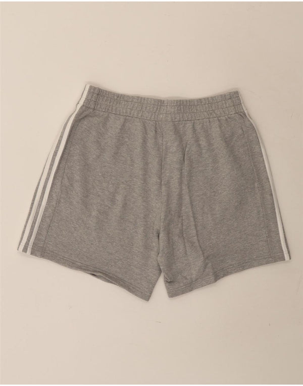 Pantaloncini sportivi da uomo Adidas Large in cotone chiazzato grigio