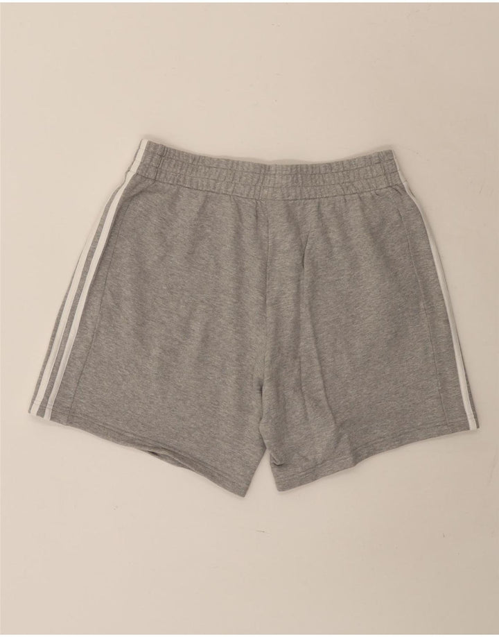 Pantaloncini sportivi da uomo Adidas Large in cotone chiazzato grigio