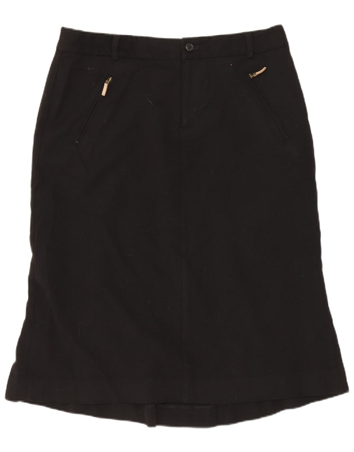 Gonna a trapezio da donna Ralph Lauren US 6 media W30 lana nera