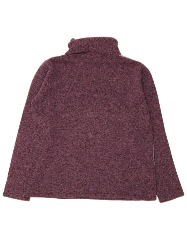 Maglione maglione a collo alto da donna Essentials UK 14/16 Large Viola