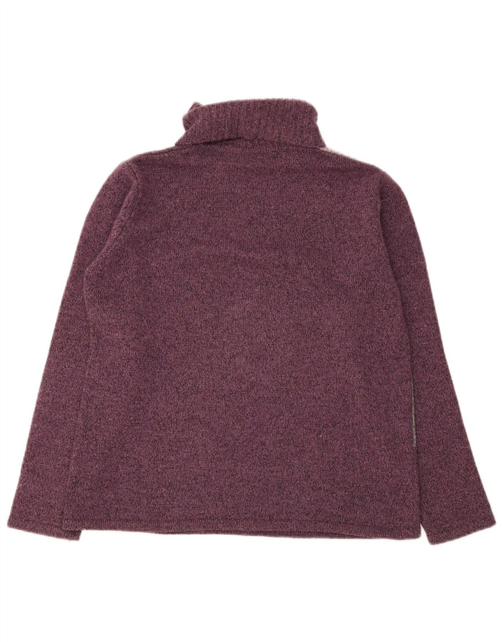 Maglione maglione a collo alto da donna Essentials UK 14/16 Large Viola