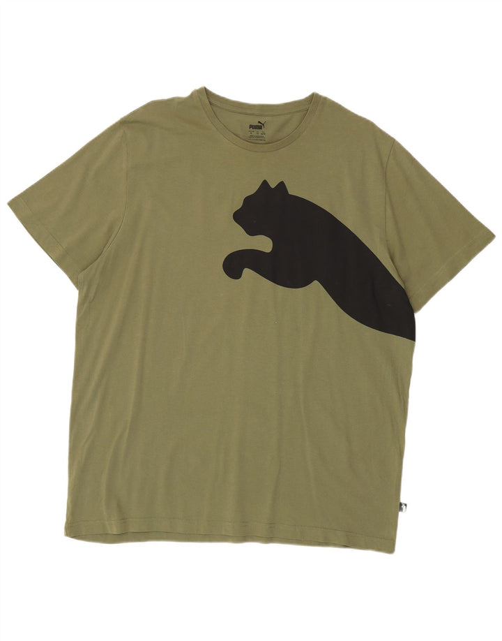 Maglietta grafica da uomo Puma Top XL Cachi