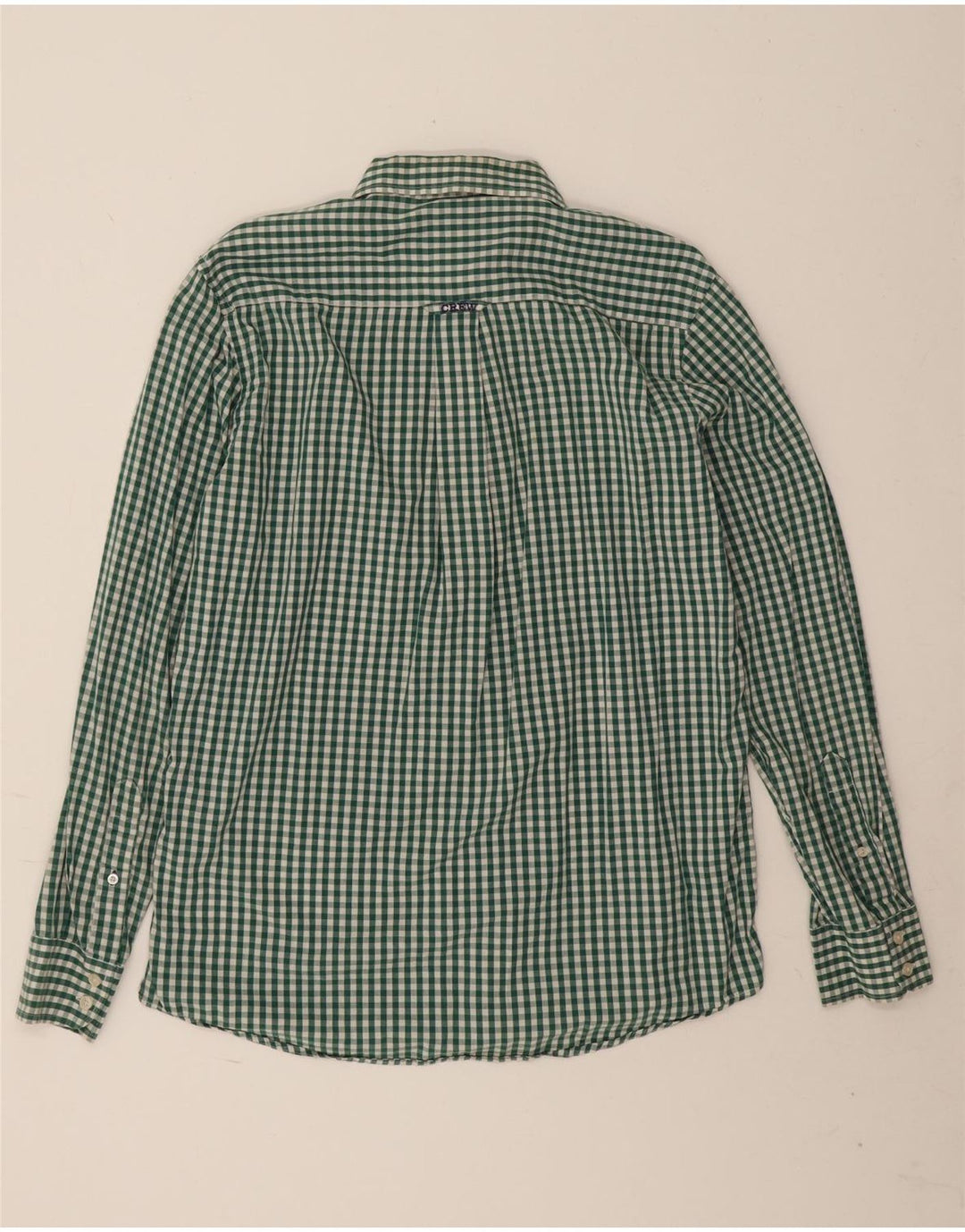 Crew Clothing Camicia da uomo grande in cotone a quadretti verde