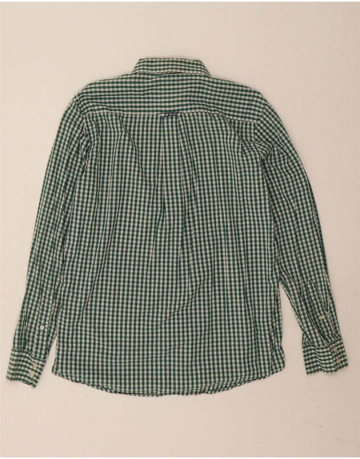 Crew Clothing Camicia da uomo grande in cotone a quadretti verde