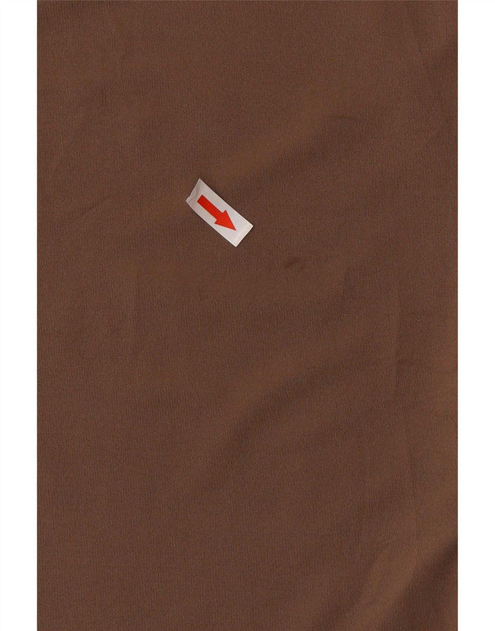T-shirt grafica Adidas Aeroready da uomo, grande, in poliestere marrone