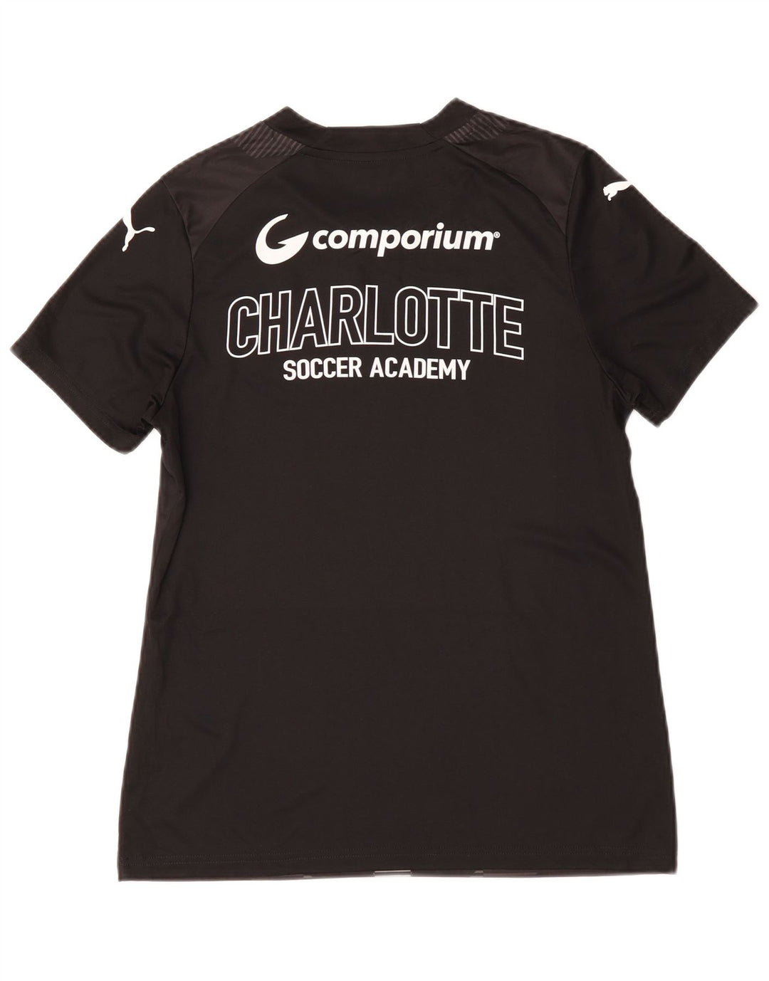 T-shirt grafica Puma da uomo Carolina, media, nera geometrica