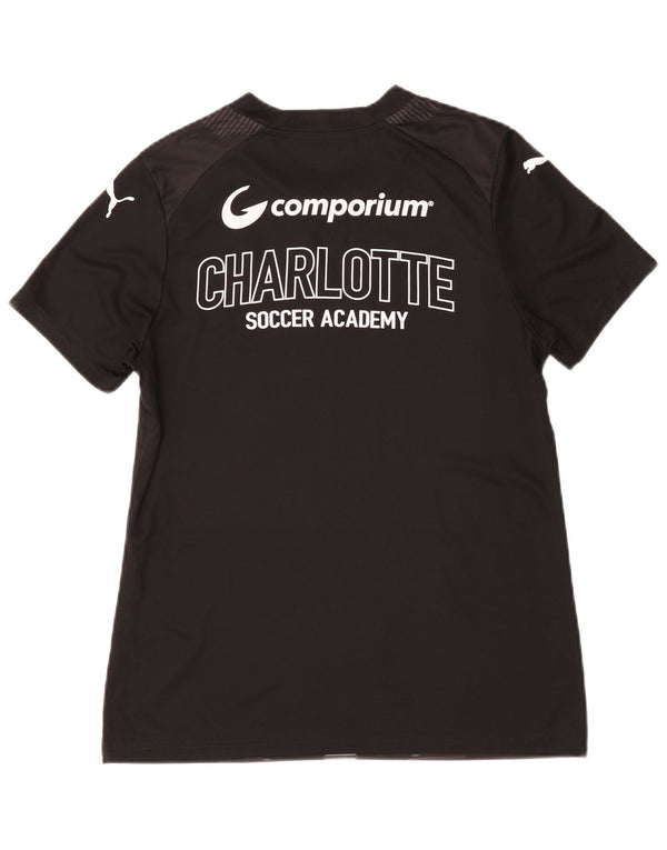 T-shirt grafica Puma da uomo Carolina, media, nera geometrica