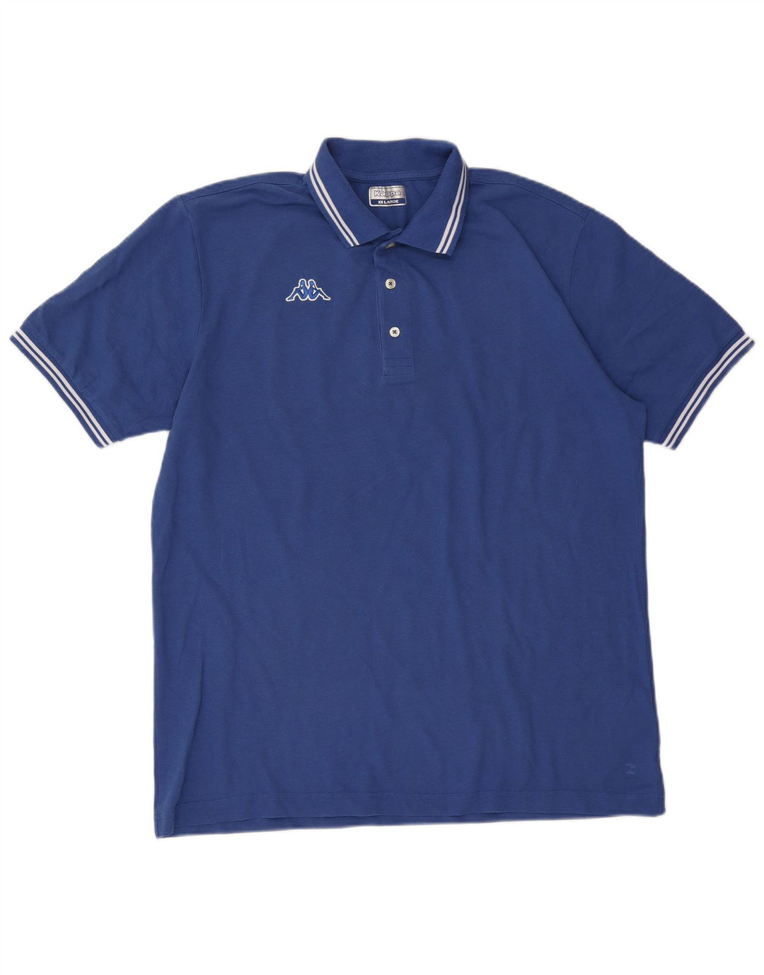 Polo Kappa Uomo 2XL Cotone Rigato Blu