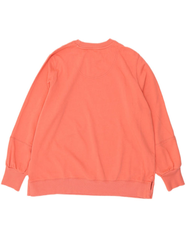 JOULES Womens Oversized Sweatshirt Jumper UK 20 2XL Pink Cotton