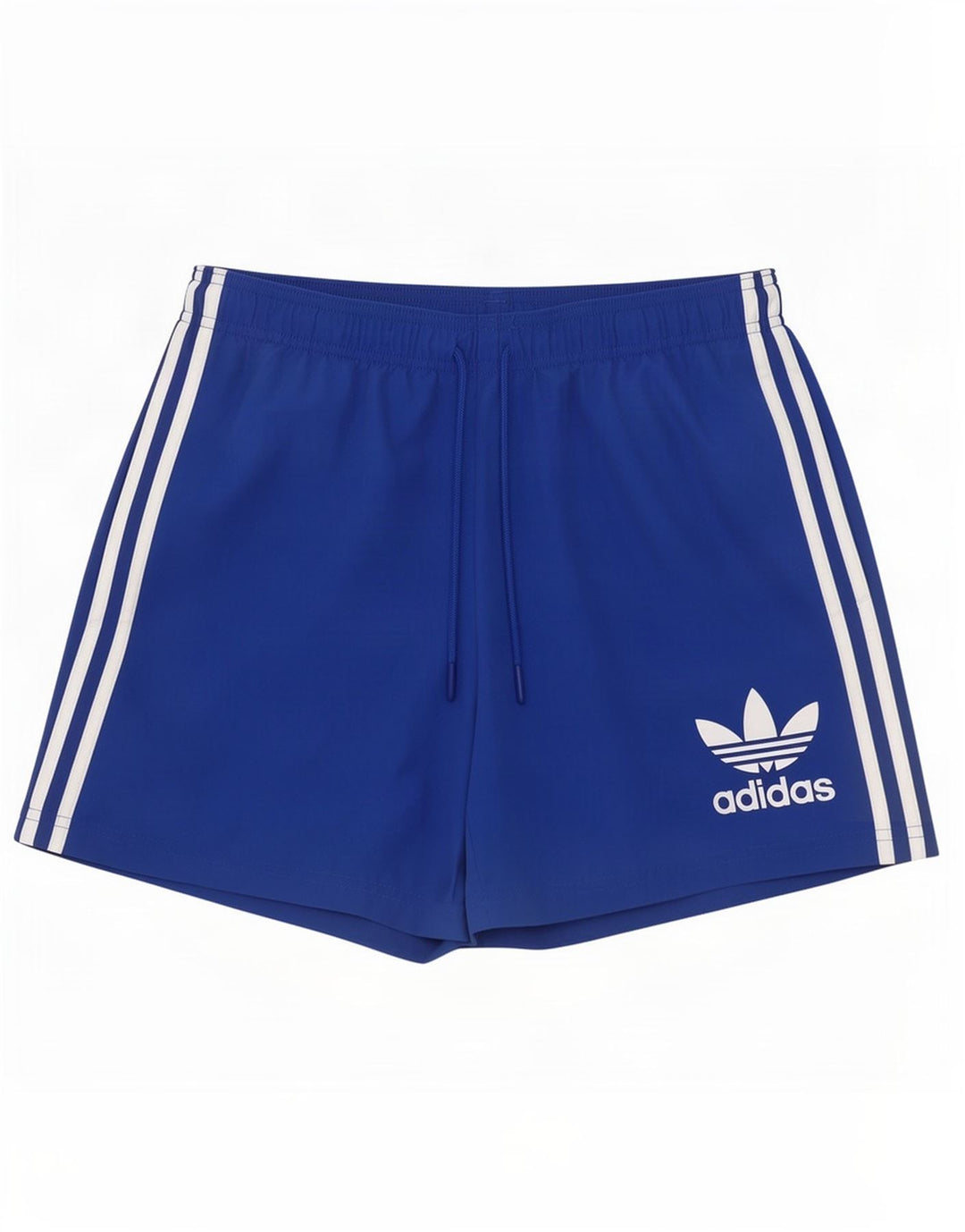 Pantaloncini sportivi da uomo Adidas in poliestere blu medio