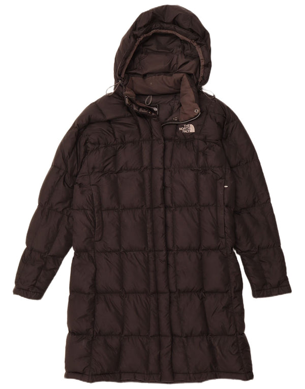 THE NORTH FACE Cappotto imbottito con cappuccio da donna UK 40 Large Nero Nylon