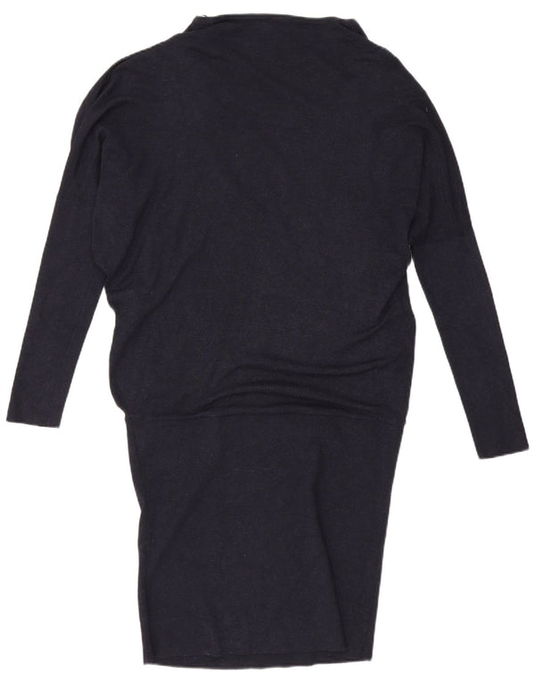 Abito da donna a maniche lunghe a vita bassa Phase Eight UK 12 Blu navy medio