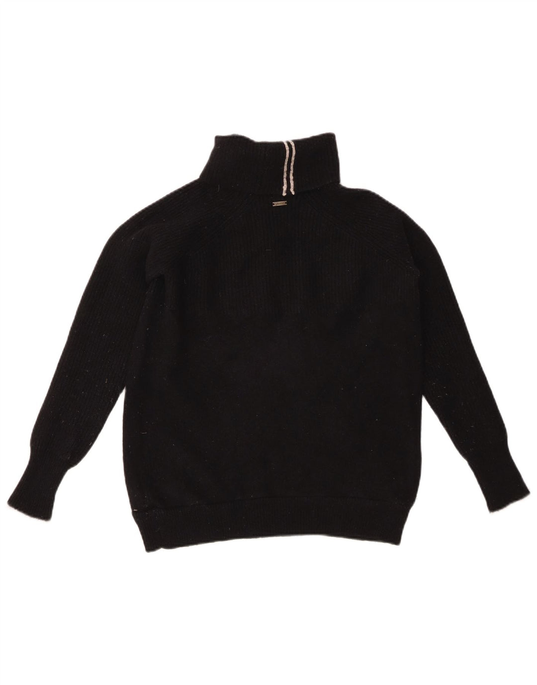 JOULES maglione maglione da donna con collo alto UK 8 piccolo nero