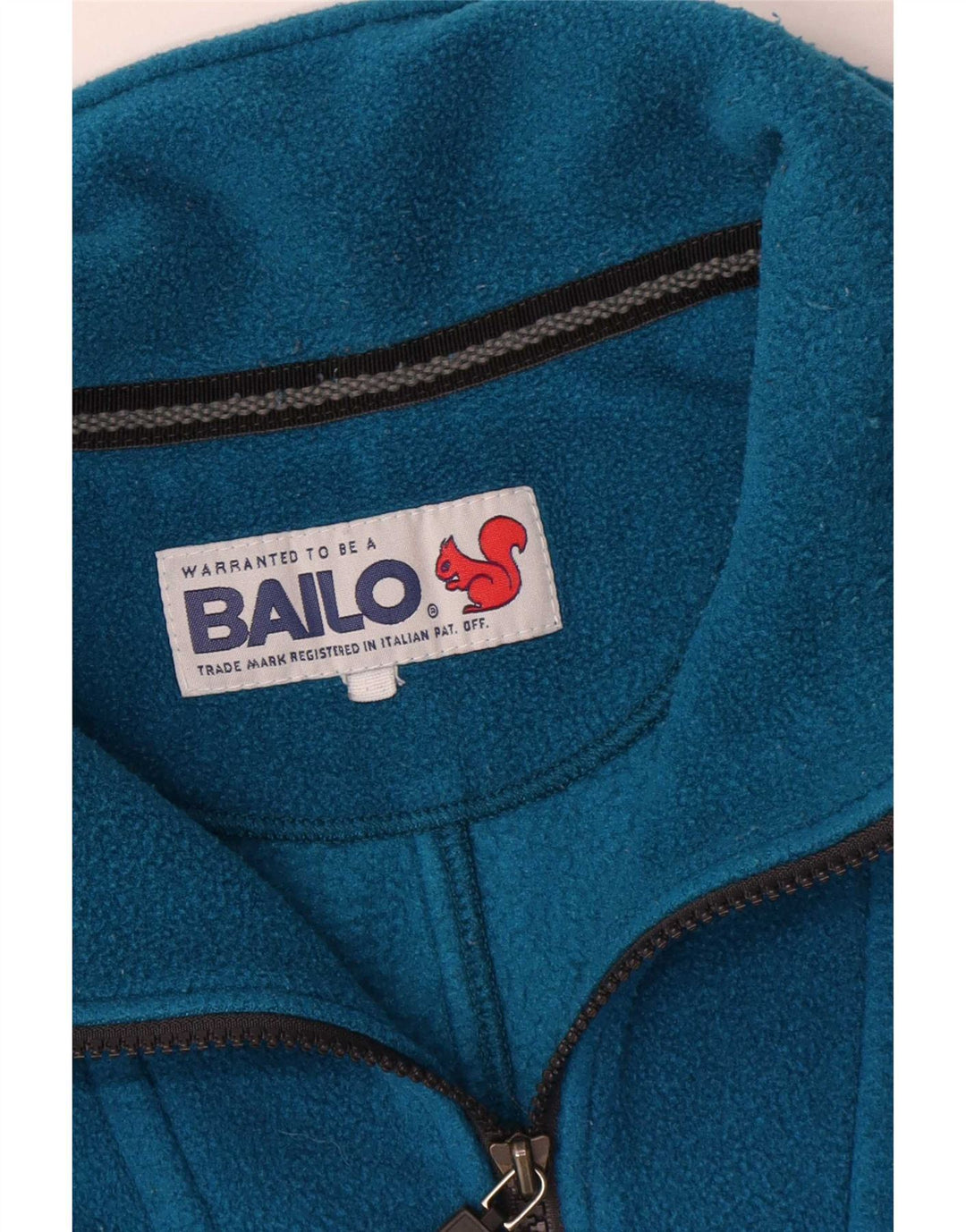 Maglione in pile da uomo con zip e collo Bailo, grande, in poliestere blu