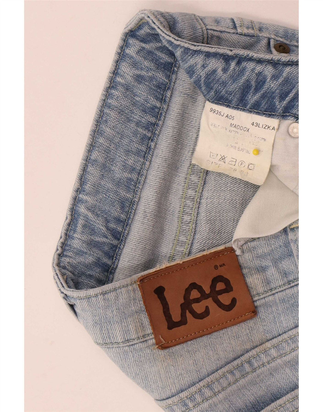 Jeans Lee Maddox Slim da donna W28 L33 cotone blu