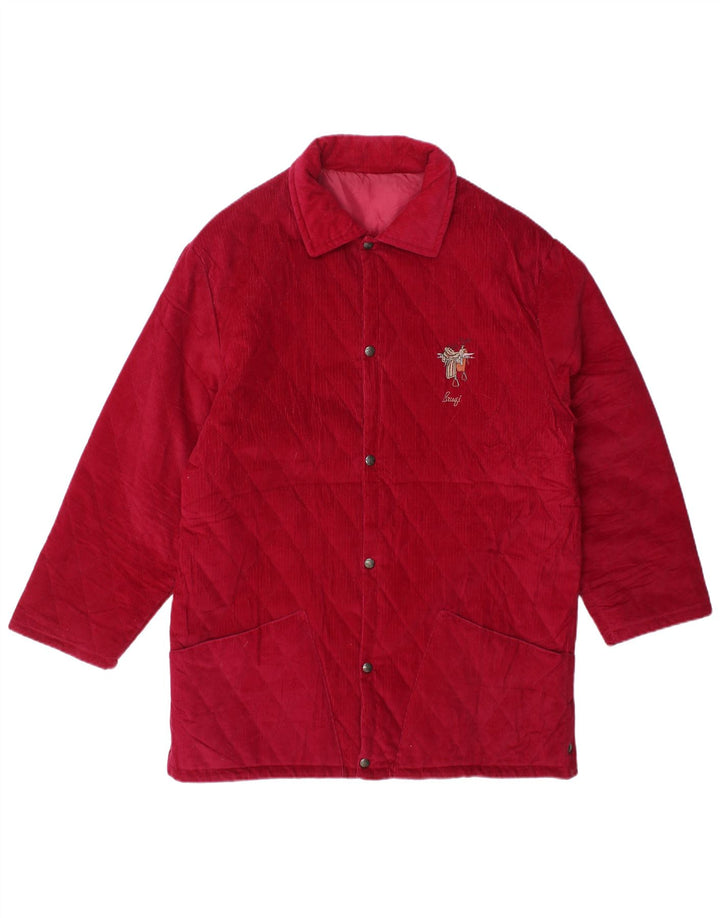 Giacca da uomo in velluto a coste Brugi UK 38 cotone bordeaux medio