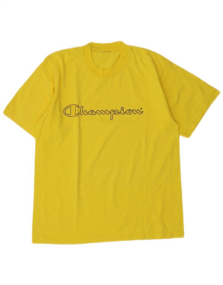 T-shirt grafica da uomo Champion Top giallo medio