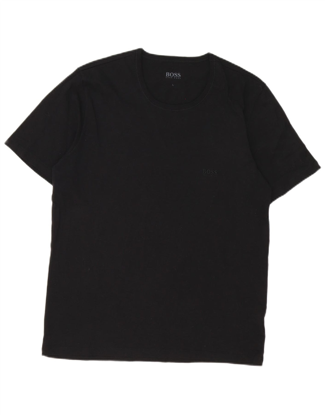 T-shirt da uomo Hugo Boss Top grande in cotone nero