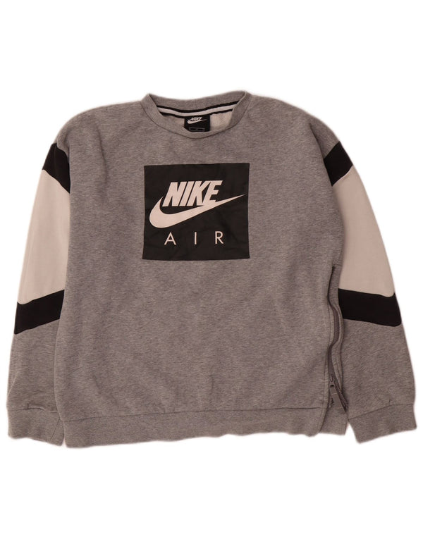 Felpa Nike Air Graphic da ragazzo, 13-14 anni, XL, colore grigio