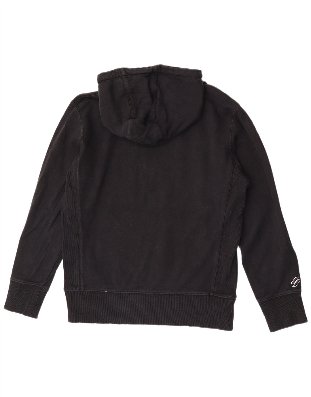 Maglione con cappuccio da uomo Superdry in cotone nero medio