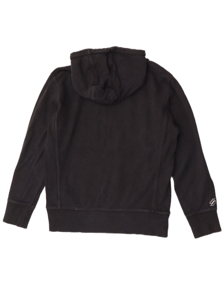 Maglione con cappuccio da uomo Superdry in cotone nero medio