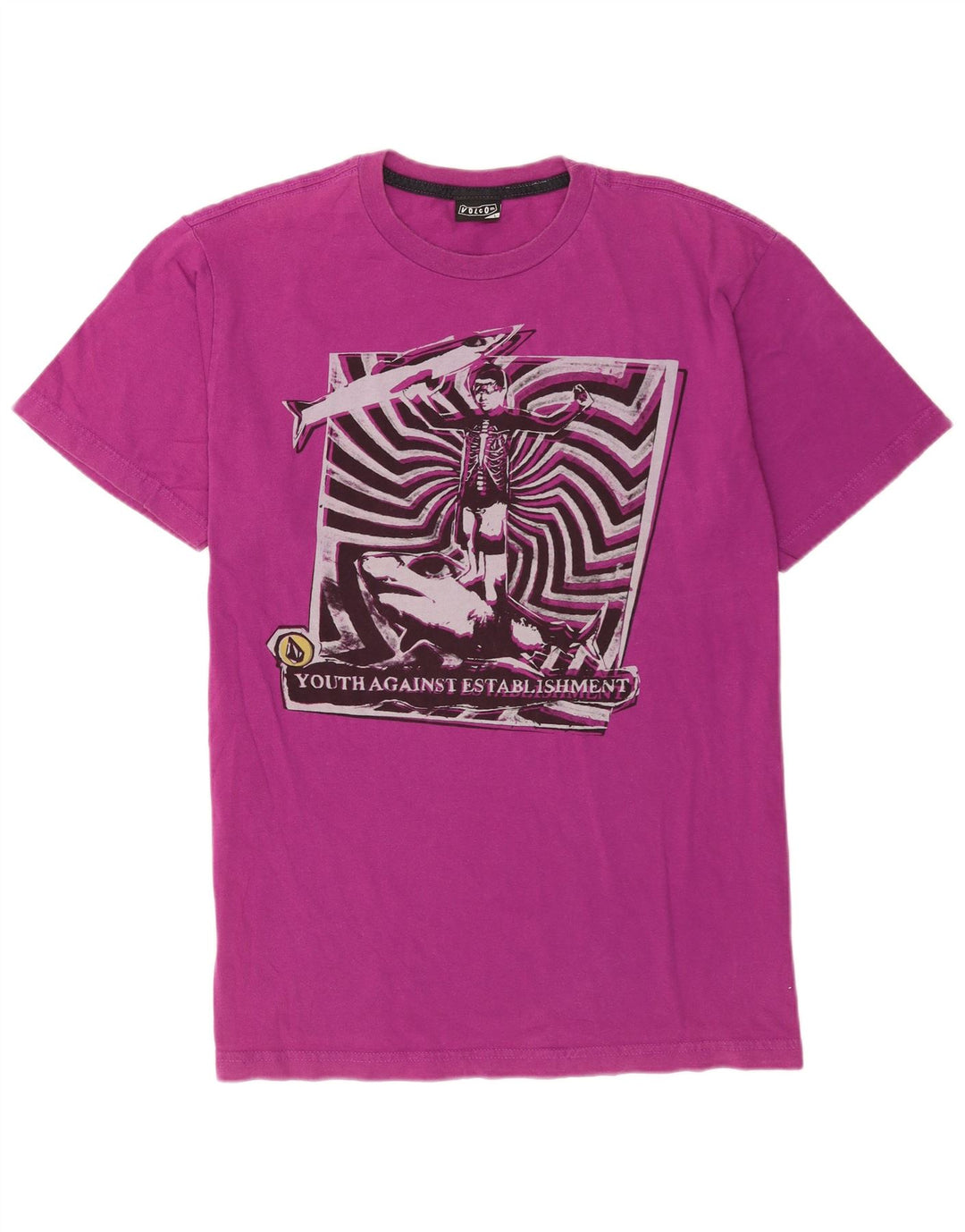 T-shirt grafica da uomo Volcom Top grande viola