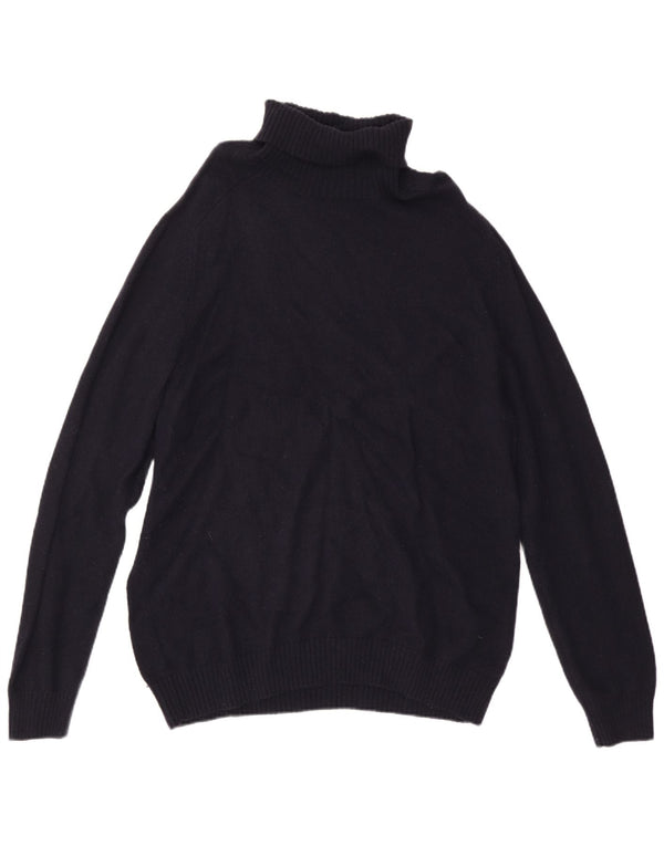 Maglione maglione a collo alto da uomo Brooks Brothers XL blu navy