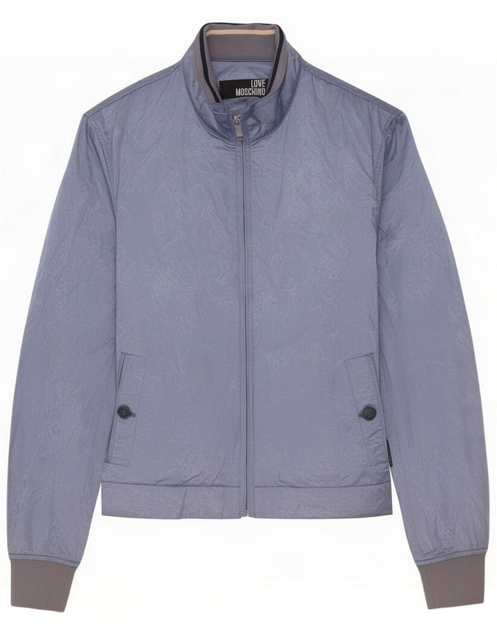 Giubbotto Bomber Uomo Moschino IT 52 XL Blu Cotone