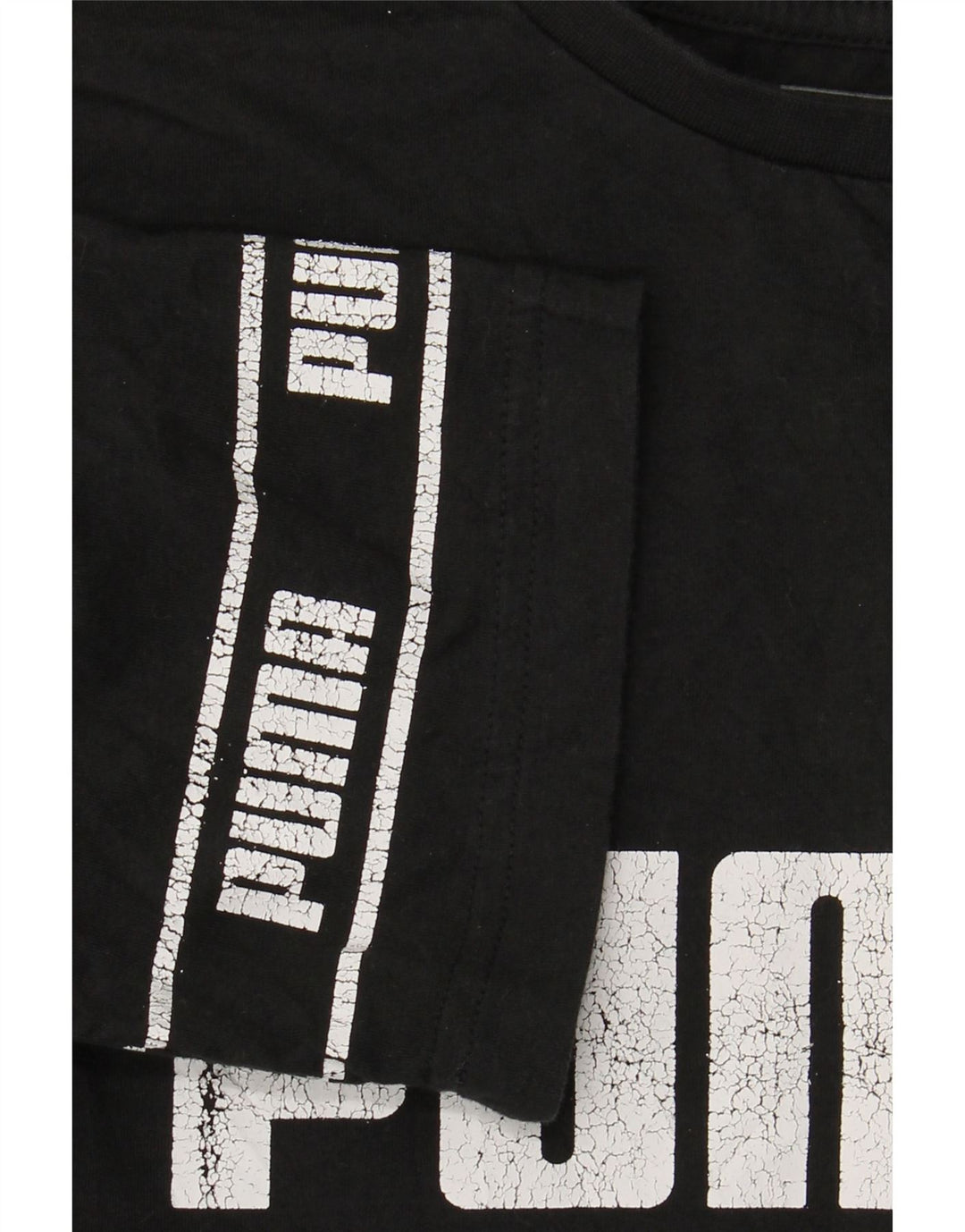 T-shirt grafica PUMA da bambino 13-14 anni, grande, in cotone nero