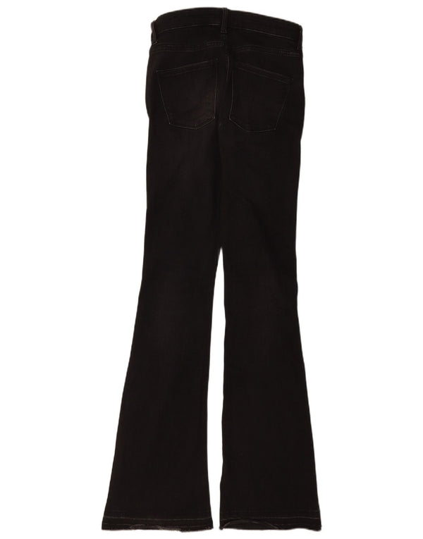 Jeans svasati da donna Zara EU 34 2XS W24 L35 cotone nero