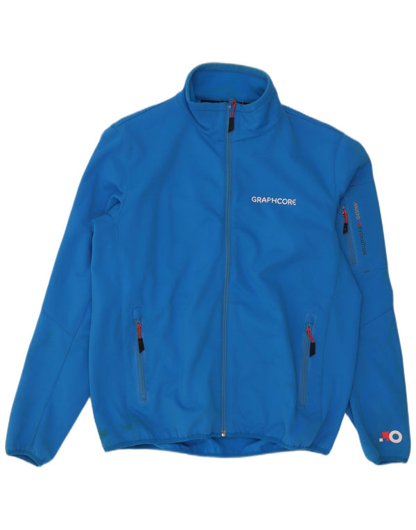 Giacca da ginnastica da uomo Musto grande in poliestere blu
