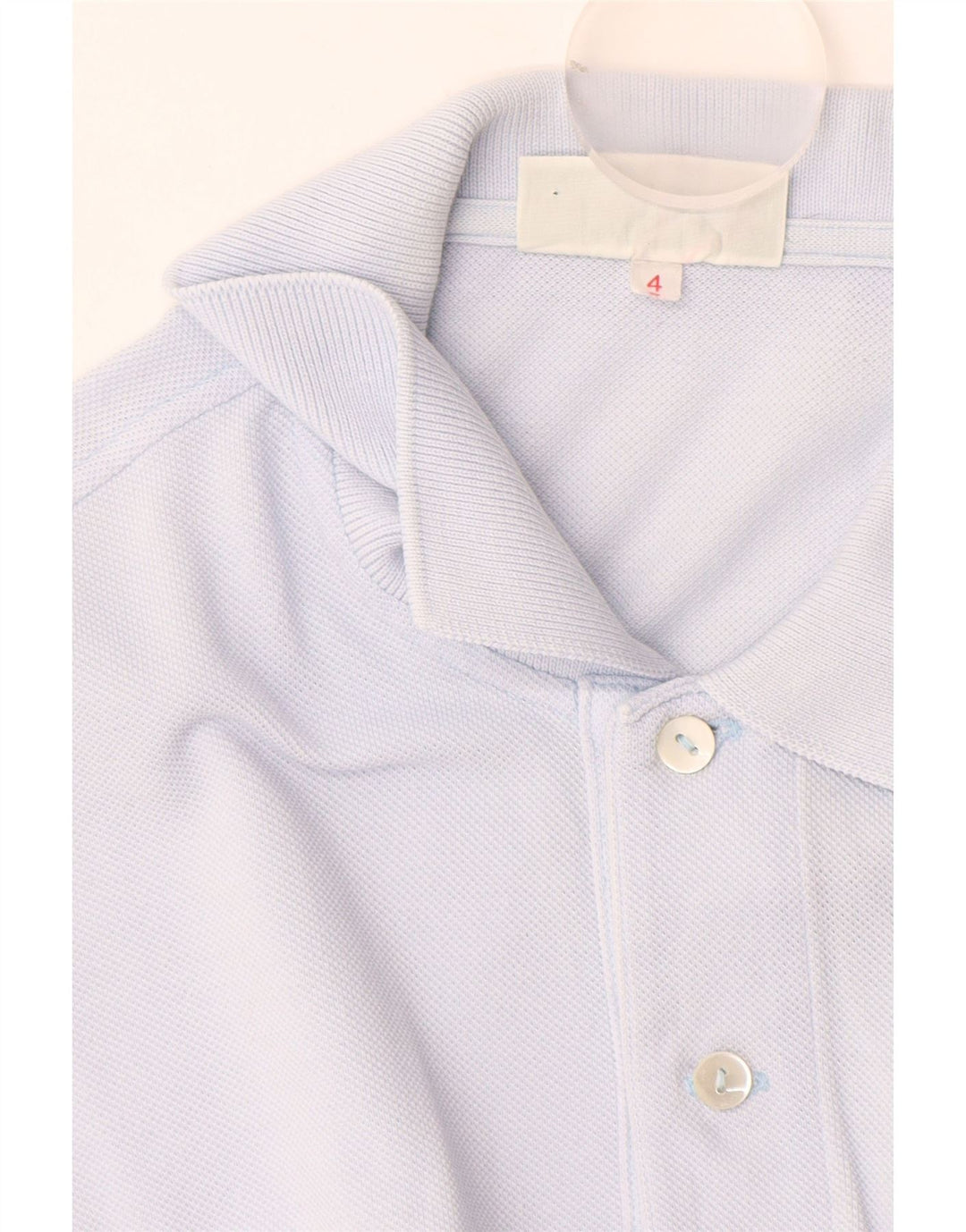 Polo da uomo Lacoste taglia 4 in cotone blu medio