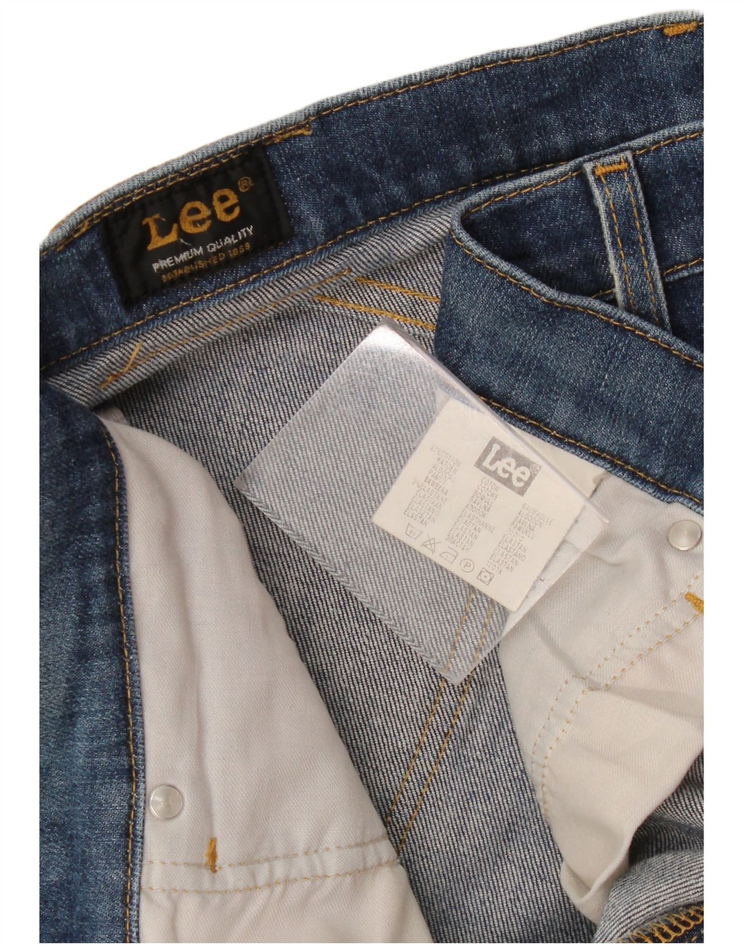 Jeans dritti da uomo Lee W34 L30 cotone blu