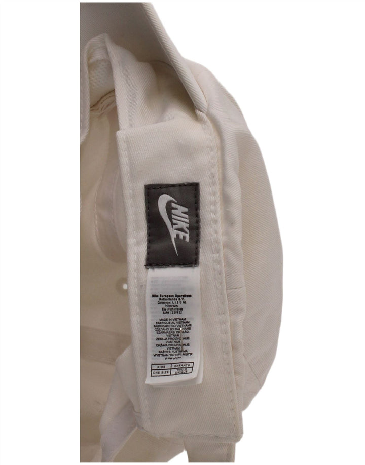 Berretto da baseball da ragazzo Nike Taglia unica in cotone bianco