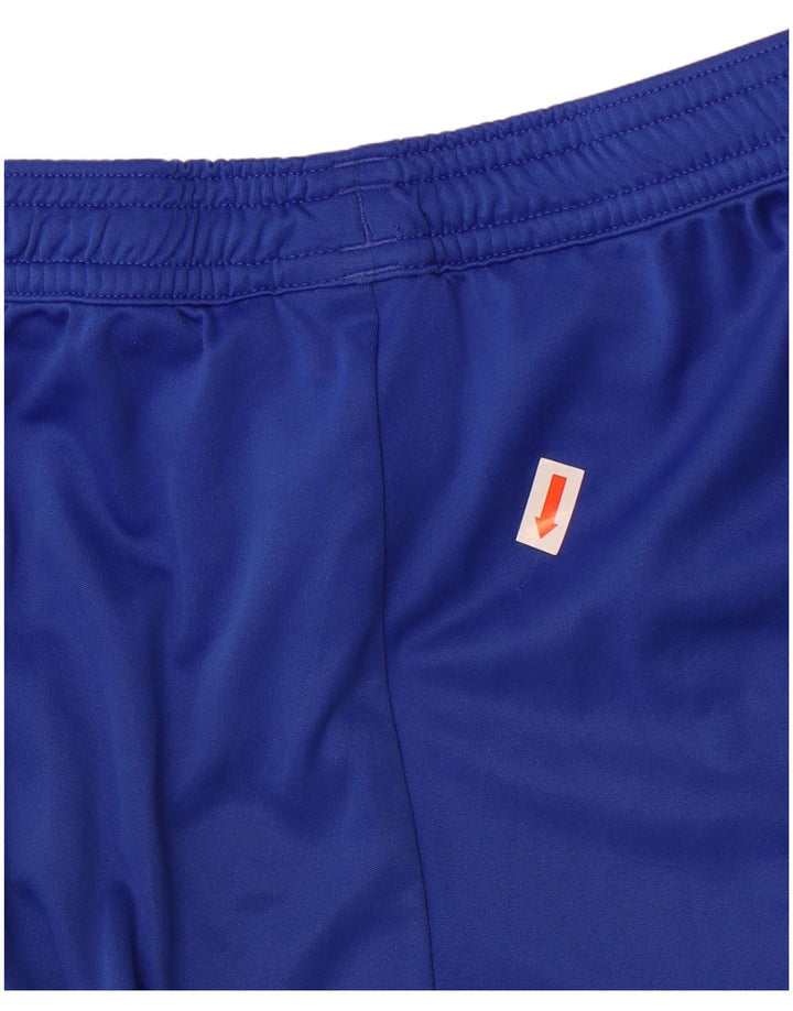 Pantaloncini sportivi Adidas Climalite da ragazzo 9-10 anni, colore blu medio