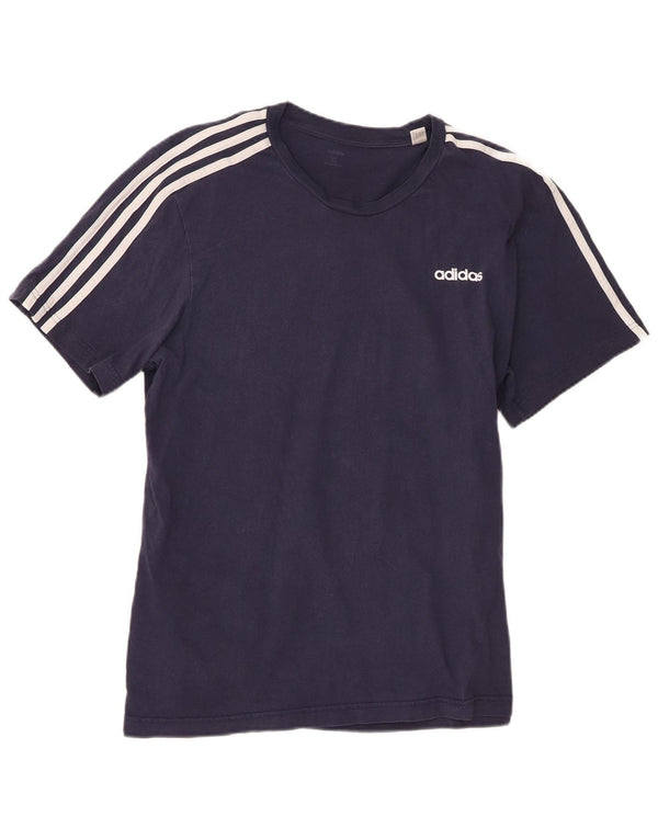 T-shirt da uomo Adidas Top XL blu navy in cotone