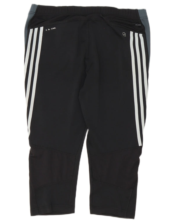 Leggings Adidas Supernova Capri da donna UK 18 XL Nero Colourblock Sports