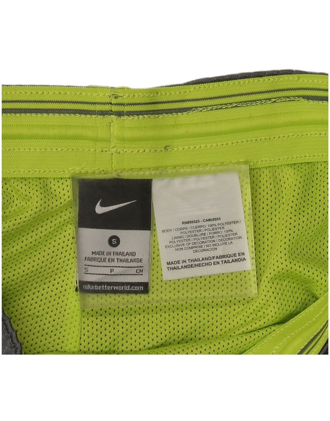 Pantaloncini sportivi Nike Dri Fit da donna UK 10 piccoli poliestere grigio