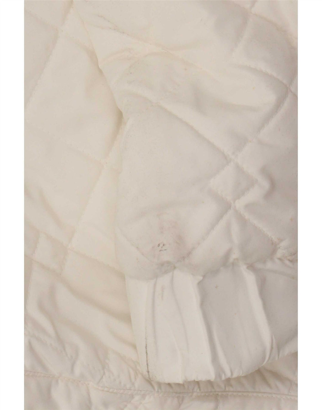 Giacca trapuntata da donna Adidas UK 14 poliestere bianco medio