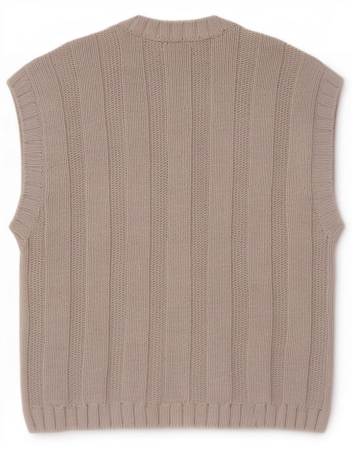Canotta da uomo Zara Canottiera grande in cotone grigio