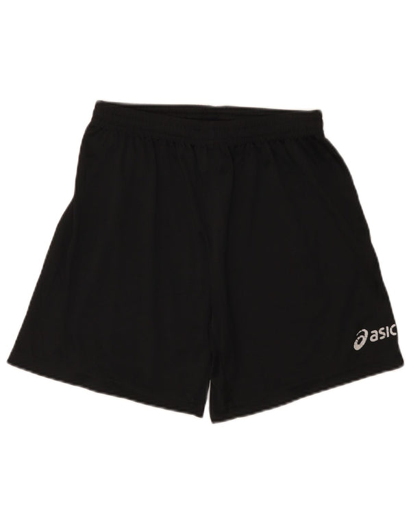 Pantaloncini sportivi Asics da ragazzo 13-14 anni in poliestere nero