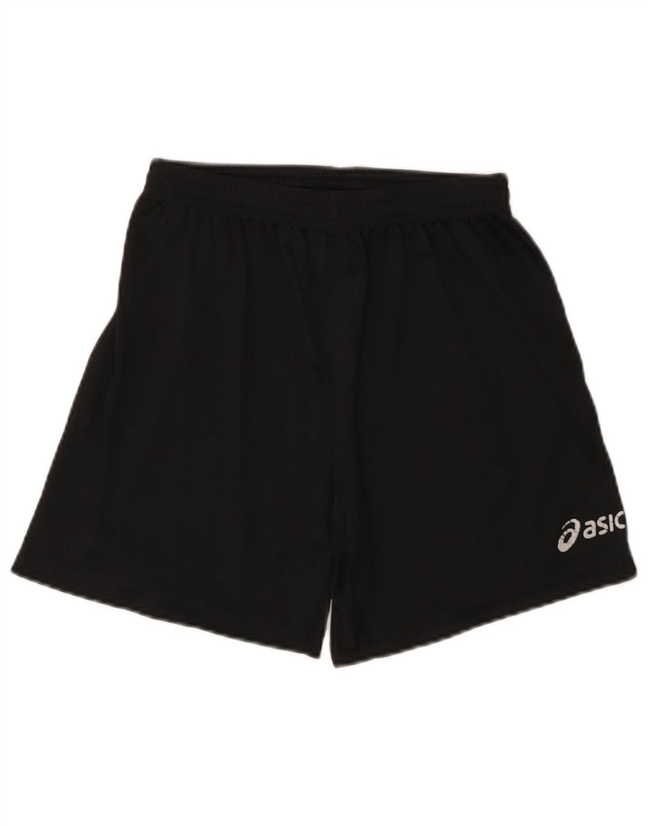 Pantaloncini sportivi Asics da ragazzo 13-14 anni in poliestere nero