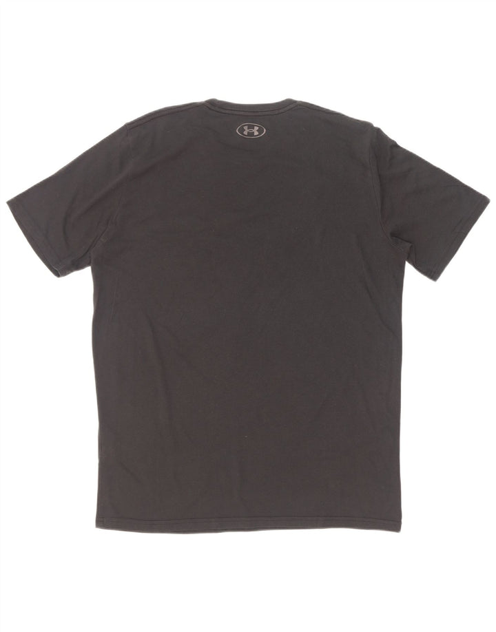 T-shirt grafica da uomo Under Armour Top grande in cotone nero