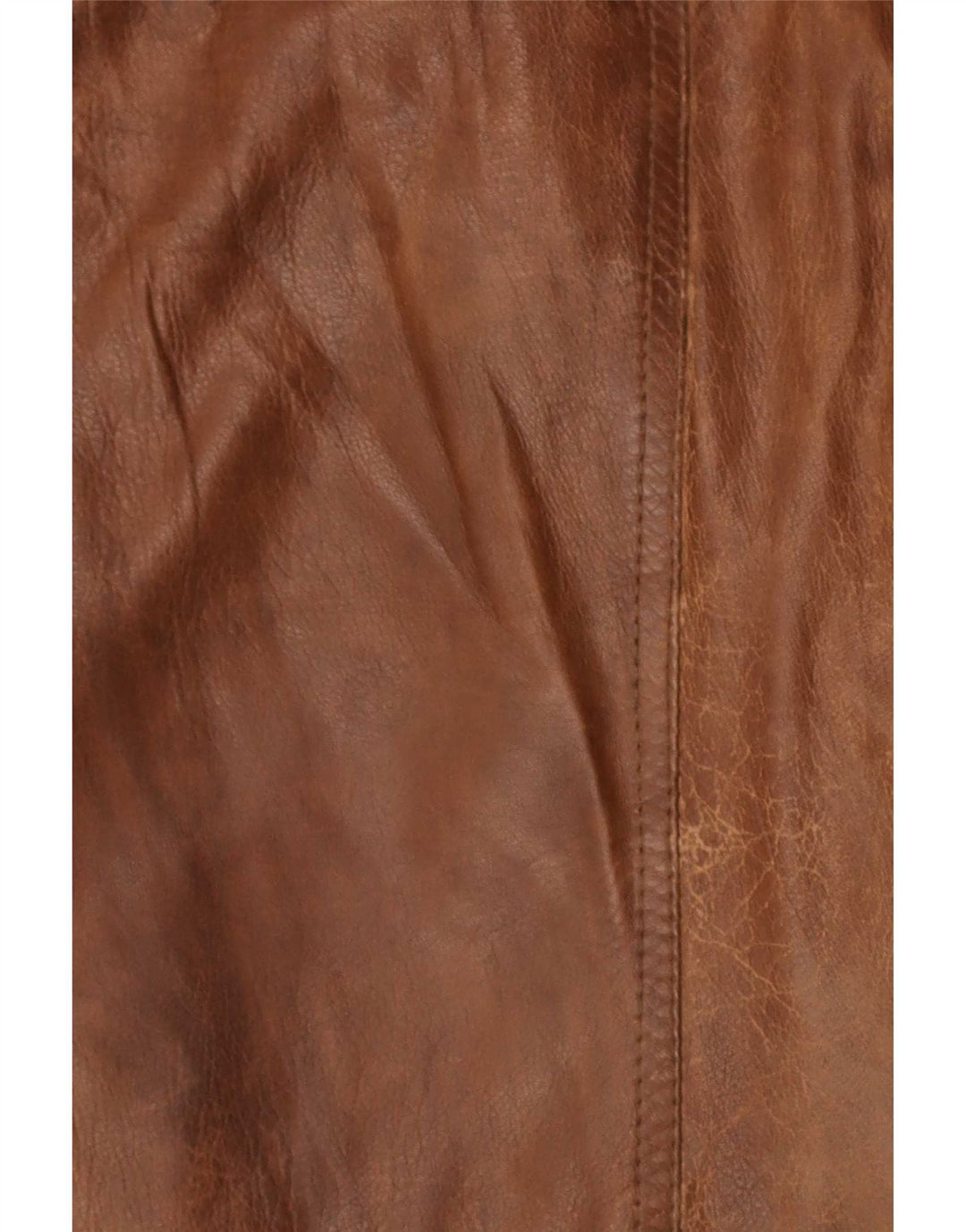 Giacca in pelle militare vintage da uomo UK 36 piccola marrone