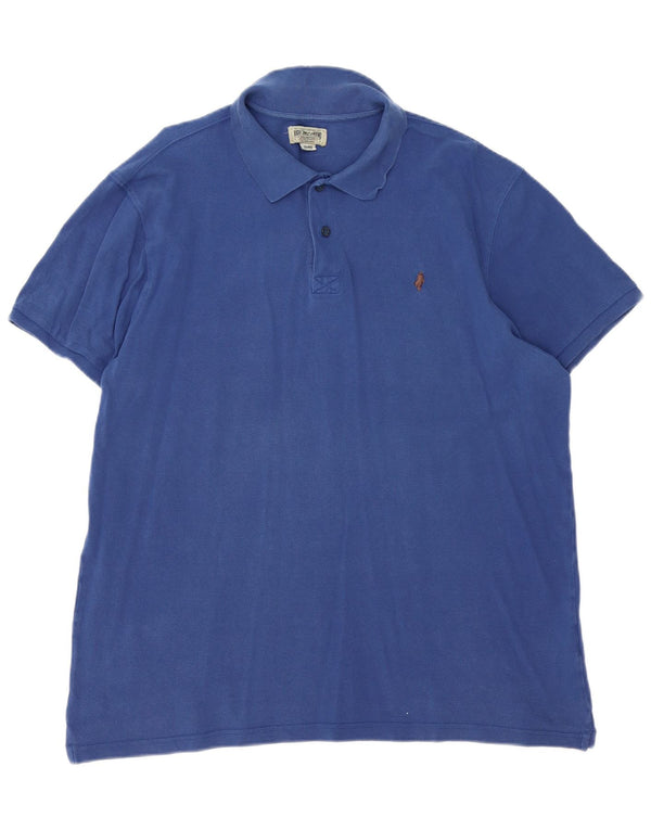 Polo da uomo Marlboro Classics 2XL in cotone blu