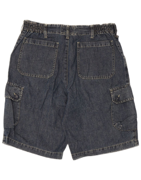Pantaloncini Cargo Denim Uomo Trussardi IT 48 Medium W30 Blu Cotone